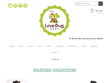 Tablet Screenshot of lovebugbabyboutique.com